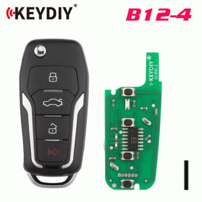 G-006 KD B12-4 Flipl Remote Key Type 3+1 Buttons for Ford