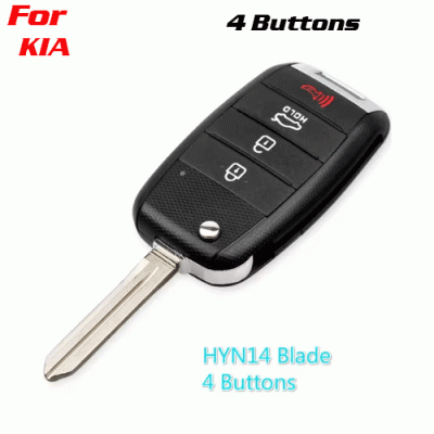 CKS-362 Remote Key Shell Case Car Key For Kia 4 Buttons hyn14