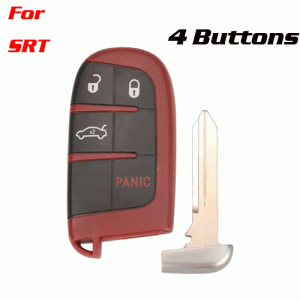 CKS-94 4 Butttons Car Key Case Shell Fob For SRT