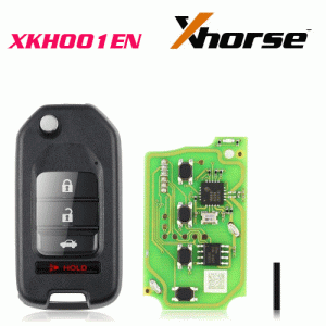 XKHO01EN Wire Remote Key Honda Flip 3+1 Buttons