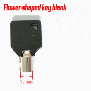 F-383 Flower-shaped key blank Size 7.5MM
