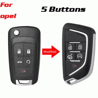 CKS-165 Remote Car Key Shell Cover Case For Opel 5 Buttons