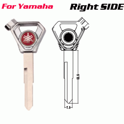 Z-036 New designi Yamaha Key Blank Right side
