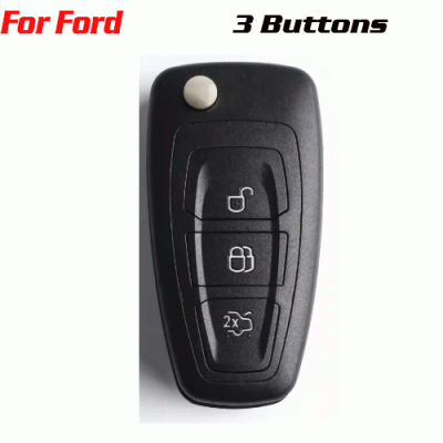 CKS-114 Remote Key Case Replacement For fORD 3 Buttons