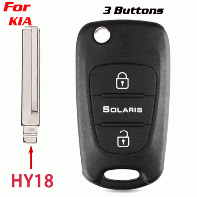 CKS-356 Flip Remote Car Key Auto Shell Case For Kia HY18