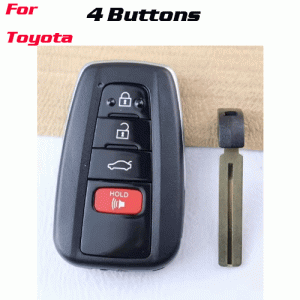 CKS-509 4 Buttons Smart Car Key Fob Case Shell for Toyota