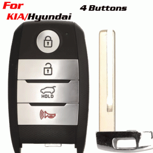 CKS-394 4 Buttons Car Key Cover Case Shell For KIA