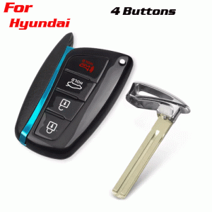 CKS-408 4 Buttons Smart Remote Key Case Fob for HYUNDAI