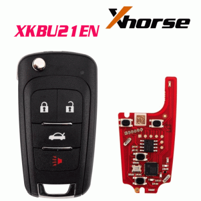 XKBU21EN 2ndGeneration Wire Remote Key Buick Flip 4 Buttons