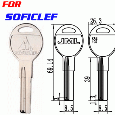 k-237 SOFICLEF house key blanks wholesale Suppliers