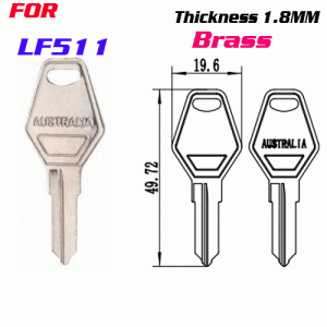 F-060 BRASS 1.8mm LF511 door key Blanks