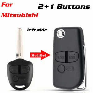 CKS-240 Modified Remote Car Key Shell For Mitsubish 2+1 Buttons