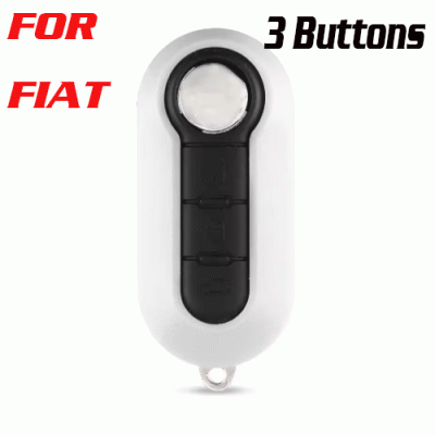 CKS-144 Flip Remote Car Key Shell FOR Fiat 500 3 Buttons