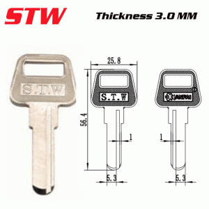 F-003 STW Thickness 3.0 mm key Blank Supliers Right side