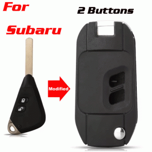 CKS-219 2 Button Flip Car Key Case Shell for Subaru