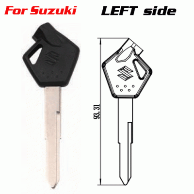 Z-016A Suzuki Motorcycle Key Blanks Supplier - left Side