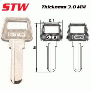 F-005 STW Thickness 3.0mm key Blank Supliers Right side