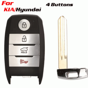 CKS-391 4 Buttons Car Key Cover Case Shell For KIA