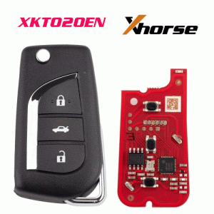 XKXTO20EN 2ndGeneration Wire Remote key Toyota Flip 3 Buttons