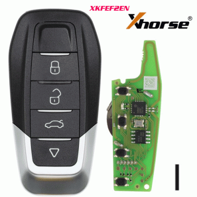 XKFEF2EN Wire Remote Key Ferrari 4 Buttons Bright Red