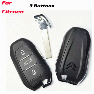 CKS-444 Remote Car Key Shell For Citroen 3 Buttons