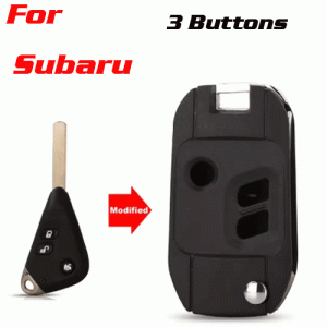 CKS-218 3 Button Flip Car Key Case Shell for Subaru