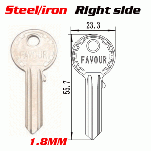 M-028B iron Thickness 1.8mm UL050 KEY Blanks Suppliers