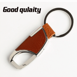 CK-01 Leather key Chain New Men Metal Waist Hanging KeyChain