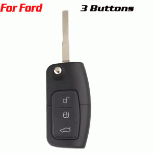 CKS-128 3 Button Fob Case Flip Folding Key Shell For Ford