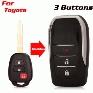 CKS-547 modification Car key shell For Toyota 3 Buttons