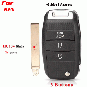 CKS-366 Remote Key Shell Case Car Key For Kia 3 Buttons HU134