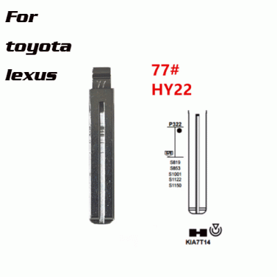 XH-B77 77# HY22 TOY40 TOY48 for Hyundai Kia Lexus Toyota Key Bl