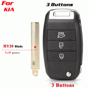 CKS-365 Remote Key Shell Case Car Key For Kia 3 Buttons HY20