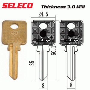 F-012 SELECO Thickness 3.0MM key Blank Supliers