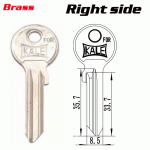 M-026B Brass House key Blanks For Kale Suppliers Right side