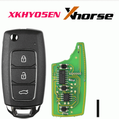 XKHY05EN Wire Remote Key Hyundai 3 Buttons