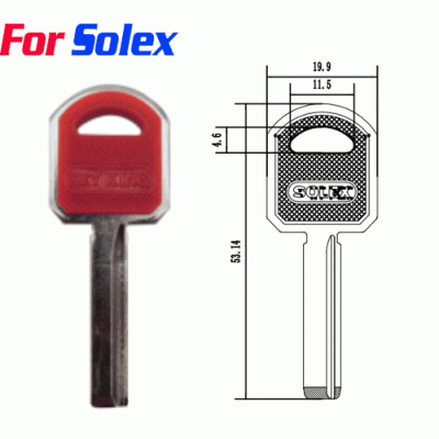 K-178 For New TYPE Plastic House key Blanks For Solex Suppliers