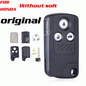 CKS-45 Smart Car Key Case Fob 3 Buttons Uncut Blade for Honda