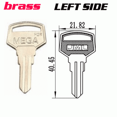 Y-016 Brass Desk FOR 409R LOCK key blanks left side