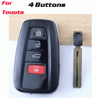 CKS-508 4 Buttons Smart Car Key Fob Case Shell for Toyota