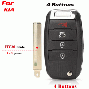CKS-367 Remote Key Shell Case Car Key For Kia 4 Buttons hy20