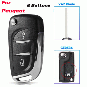 CKS-438 Modified Version Car Key For Peugeot 2 Buttons VA2