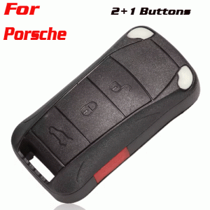 CKS-271 Flip Remote Key Shell Case Fob for Porsche 3+1 Buttons
