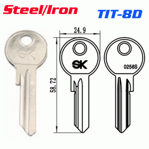 M-043 Steel Iron TIT-8D key blanks wholesale
