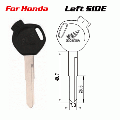 Z-021A For Honda Motorcycle Key Blanks Supplier left side