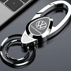 CK-10 Thickened car keychain waist key ring with laser engraving