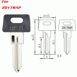 J-137 Steel Iron Plastic ZD17RA key blanks suppliers