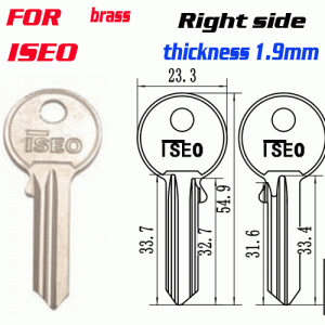 M-067 brass ISEO Right side key blanks supplier