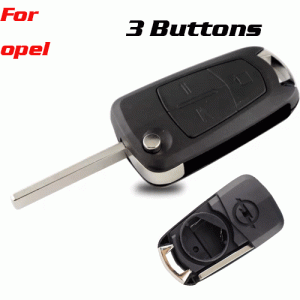 CKS-158 3 Button Remote Folding Car Key Case Shell For opel