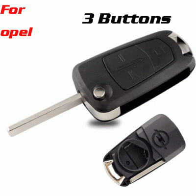 CKS-158 3 Button Remote Folding Car Key Case Shell For opel